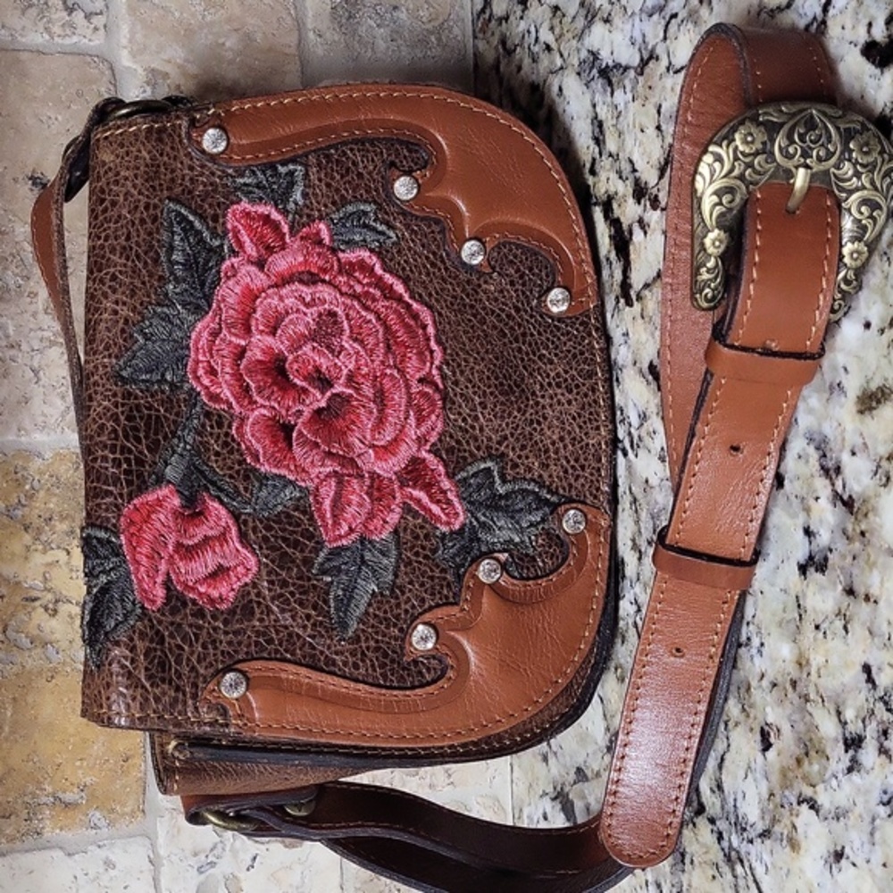 Patricia Nash Salerno Saddle Bag Gem